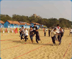 四八零八技校充滿樂趣的沙灘運(yùn)動會