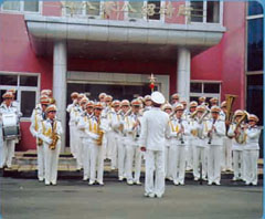 四八零八技校軍樂團(tuán)日常排練